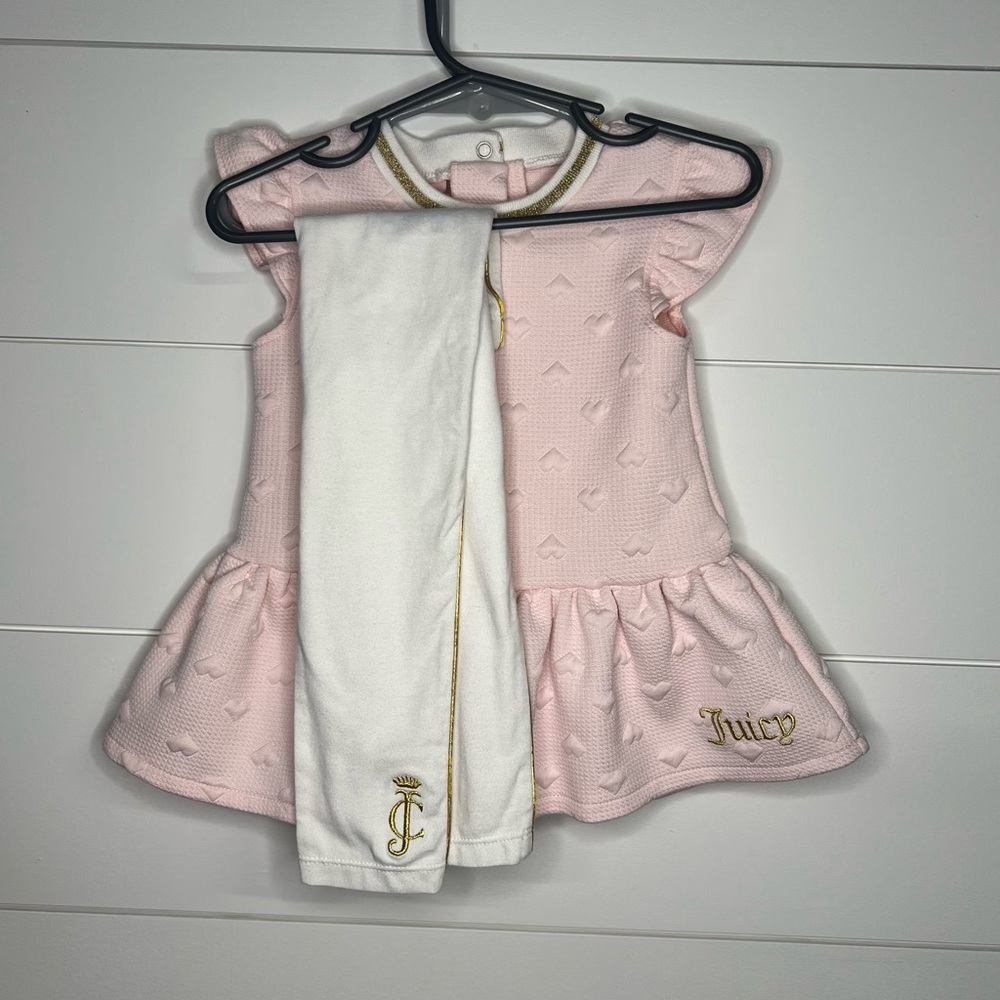 NWOT Juicy peplum top & legging set